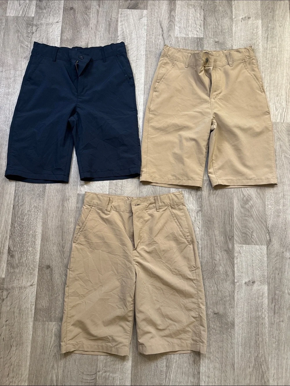 Kid’s Short Bundle - Navy and Khaki. Size 12 - Picture 1 of 4